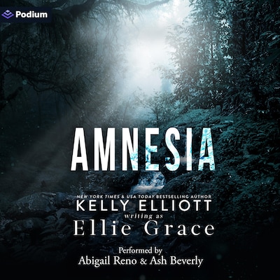 Amnesia – omslag til lydbogen af Kelly Elliott, Ellie Grace