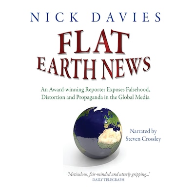 Flat Earth News – omslag til lydbogen af Nick Davies