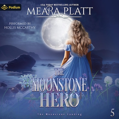 The Moonstone Hero – omslag til lydbogen af Meara Platt
