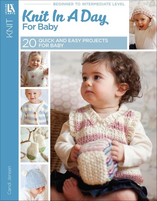 Knit in a Day for Baby: 20 Quick and Easy Projects for Baby – omslag til lydbogen af Candi Jensen