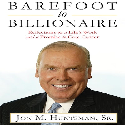 Barefoot to Billionaire – omslag til lydbogen af Jon Huntsman