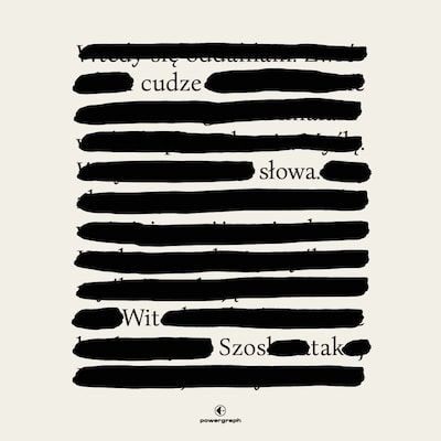 Cudze słowa – okładka audiobooka, autor Wit Szostak