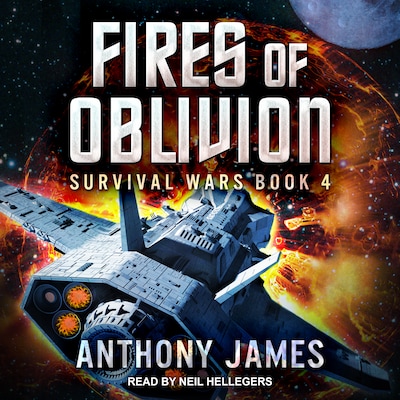 Fires of Oblivion – omslag til lydbogen af Anthony James