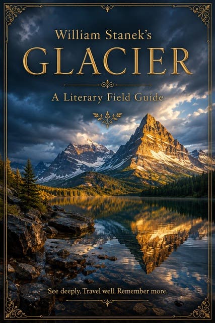 William Stanek's Glacier: A Literary Field Guide to Glacier National Park – omslag til lydbogen af The Editors Of Our American National Parks
