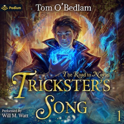 The Road to Noviel: A LitRPG Portal Fantasy – omslag til lydbogen af Tom O'Bedlam