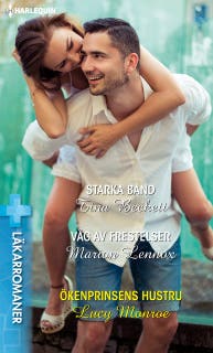 Starka band / Våg av frestelser – omslag till ljudboken av Lucy Monroe,Marion Lennox,Tina Beckett