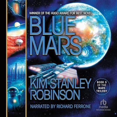 Blue Mars – omslag til lydbogen af Kim Stanley Robinson
