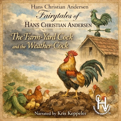 Fairytales of Hans Christian Andersen - The Farm-yard Cock and the Weather-Cock – omslag til lydbogen af Hans Christian Andersen
