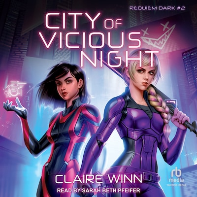 City of Vicious Night – omslag til lydbogen af Claire Winn