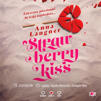 Strawberry Kiss – okładka audiobooka, autor Anna Langner
