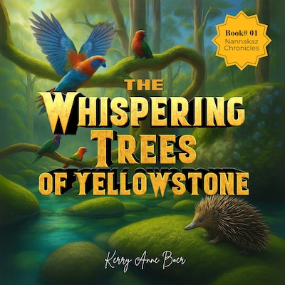 The Whispering Trees of Yellowstone – omslag til lydbogen af Kerry Anne Boer