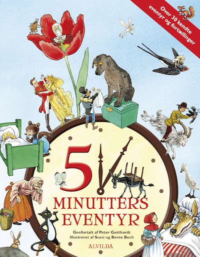 5 minutters eventyr (over 30 kendte eventyr og fortællinger) – omslag til lydbogen af Peter Gotthardt