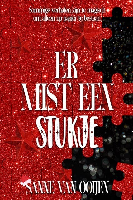 Er mist een stukje – omslag van het luisterboek van Sanne Van Ooijen