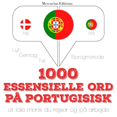 1000 essentielle ord på portugisisk – omslag til lydbogen af JM Gardner