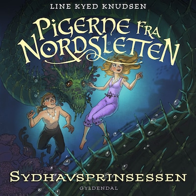 Pigerne fra Nordsletten 4 - Sydhavsprinsessen – omslag til lydbogen af Line Kyed Knudsen