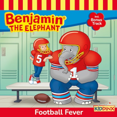 Benjamin the Elephant, Football Fever – omslag til lydbogen af Vincent Andreas
