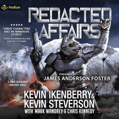 Redacted Affairs – omslag til lydbogen af Kevin Ikenberry