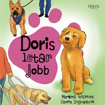Doris letar jobb – omslag till ljudboken av Martina Willners