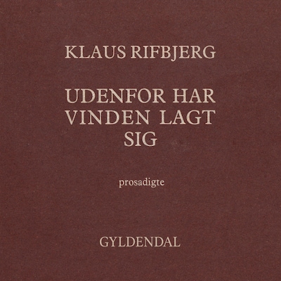 Udenfor har vinden lagt sig – omslag til lydbogen af Klaus Rifbjerg