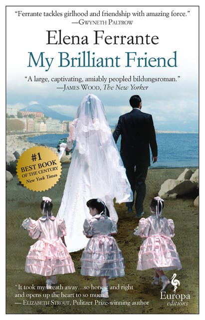 My Brilliant Friend – omslag til lydbogen af Elena Ferrante