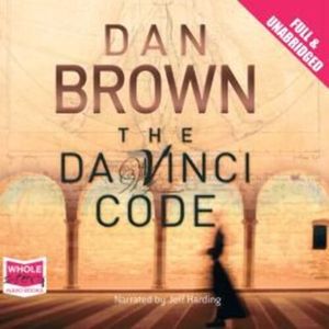 The Da Vinci Code – okładka audiobooka, autor Dan Brown
