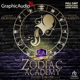 Fated Throne (2 of 2) [Dramatized Adaptation]: Zodiac Academy 6 – omslag till ljudboken av Susanne Valenti, Caroline Peckham