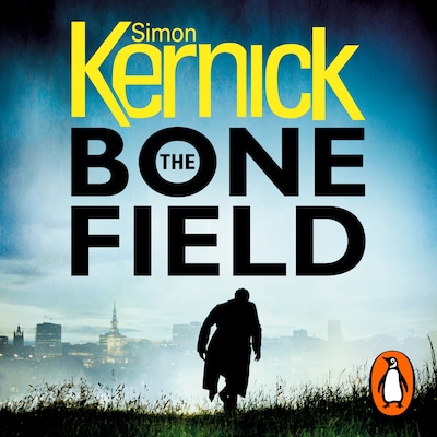 The Bone Field – omslag til lydbogen af Simon Kernick