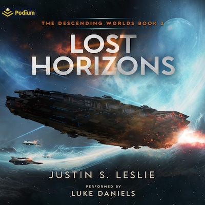 Lost Horizons: A Military Sci-Fi Adventure – omslag til lydbogen af Justin S. Leslie