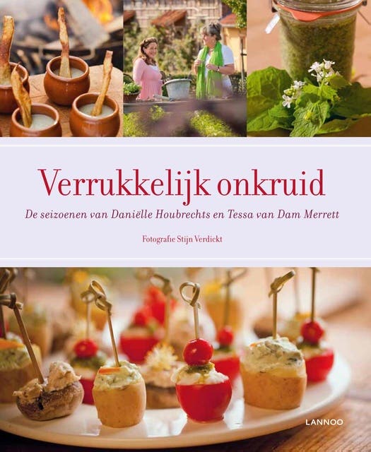 Verrukkelijk onkruid: de seizoenen van Danielle Houbrechts en Tessa van Dam Merett – omslag van het luisterboek van Danielle Houbrechts,Tessa van Dam Merrett