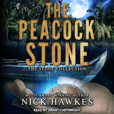 The Peacock Stone – omslag til lydbogen af Nick Hawkes