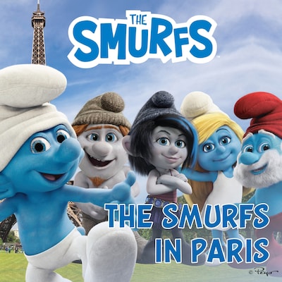The Smurfs in Paris – omslag til lydbogen af Peyo