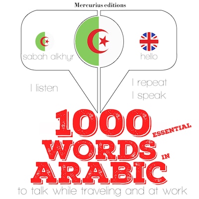 1000 essential words in Arabic – omslag van het luisterboek van JM Gardner