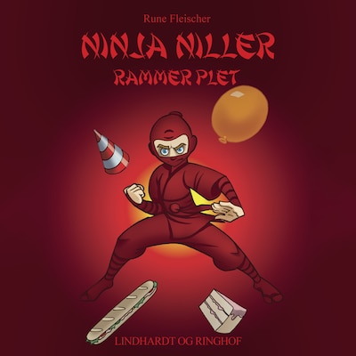 Ninja Niller rammer plet – omslag til lydbogen af Rune Fleischer