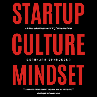 Startup Culture Mindset – omslag til lydbogen af Bernhard Schroeder