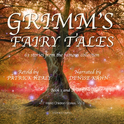 Grimm's Fairy Tales - Book 1 and 2 – omslag till ljudboken av Patrick Healy
