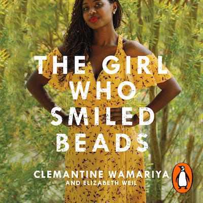 The Girl Who Smiled Beads – omslag til lydbogen af Clemantine Wamariya, Elizabeth Weil