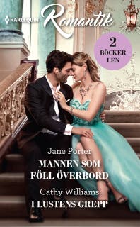 Mannen som föll överbord / I lustens grepp – omslag till ljudboken av Cathy Williams,Jane Porter