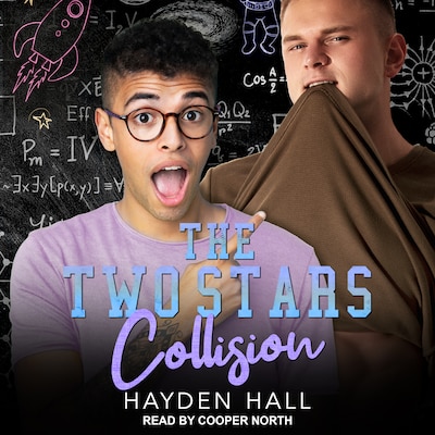 The Two Stars Collision – omslag til lydbogen af Hayden Hall