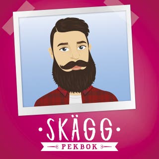 Skägg Pekbok – omslag till ljudboken av Jenny Rydhström