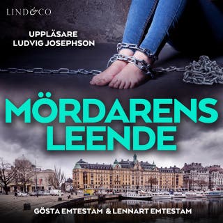 Mördarens leende – omslag till ljudboken av Gösta Emtestam,Lennart Emtestam