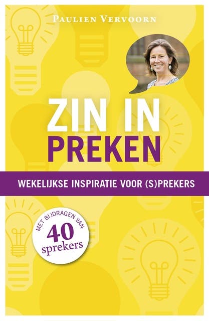 Zin in preken: Wekelijkse inspiratie voor (s)prekers – omslag van het luisterboek van Paulien Vervoorn