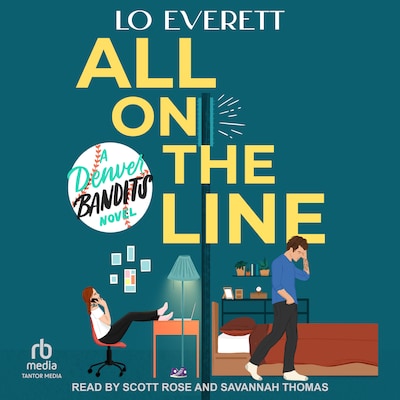 All on the Line – omslag til lydbogen af Lo Everett
