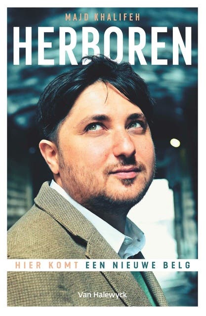 Herboren: Hier komt een nieuwe Belg – omslag van het luisterboek van Majd Khalifeh,Thijs Delrue