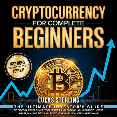 Cryptocurrency for Complete Beginners – omslag til lydbogen af Lucas Sterling