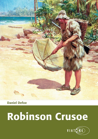 Robinson Crusoe – omslag til lydbogen af Daniel Defoe
