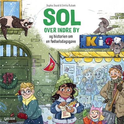 Sol over indre by og historien om en fødselsdagsgave – omslag til lydbogen af Sophie Souid