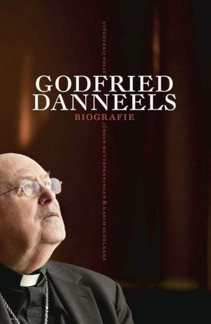 Godfried Danneels: biografie – omslag van het luisterboek van Jürgen Mettepenningen,Karim Schelkens