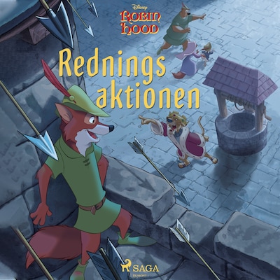 Robin Hood - Redningsaktionen – omslag til lydbogen af Disney