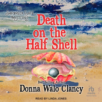 Death on the Half Shell – omslag til lydbogen af Donna Walo Clancy
