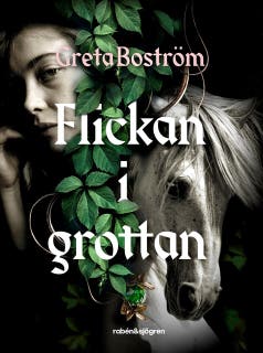 Flickan i grottan – omslag till ljudboken av Greta Boström